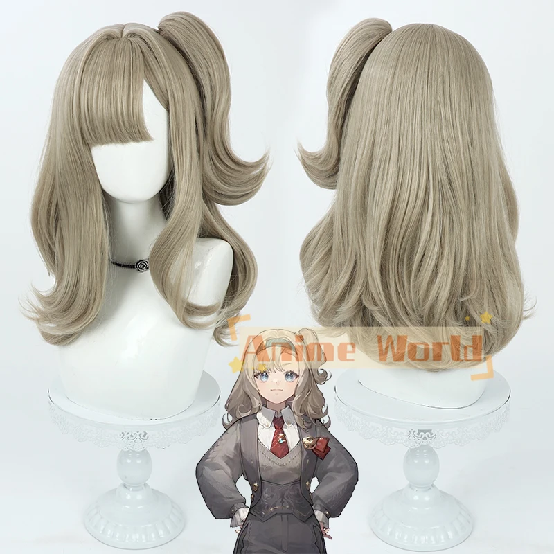 

Game Reverse 1999 Matilda Bouanich Cosplay Wig linen Pigtial Synthetic Hair Heat Resistant Halloween Role Play Party + Wig Cap