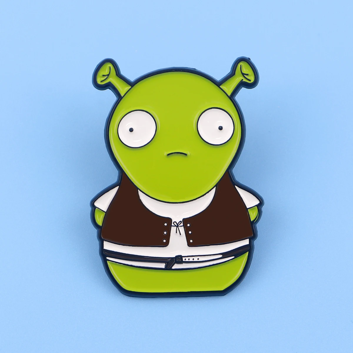 

Funny Green Alien Enamel Pin Cartoon Lapel Pins for Backpacks Brooches Badges Iron Brooch for Clothes Jewelry Gifts for Friends