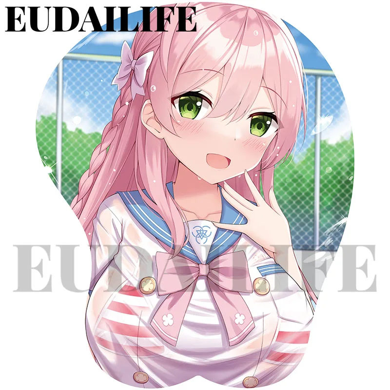 

Blue Archive Urawa Hanako 3D Mousepad Game Hand Wrist Rest Mouse Pad Silicone Oppai Soft Mouse Mat Office Work Otaku Gift