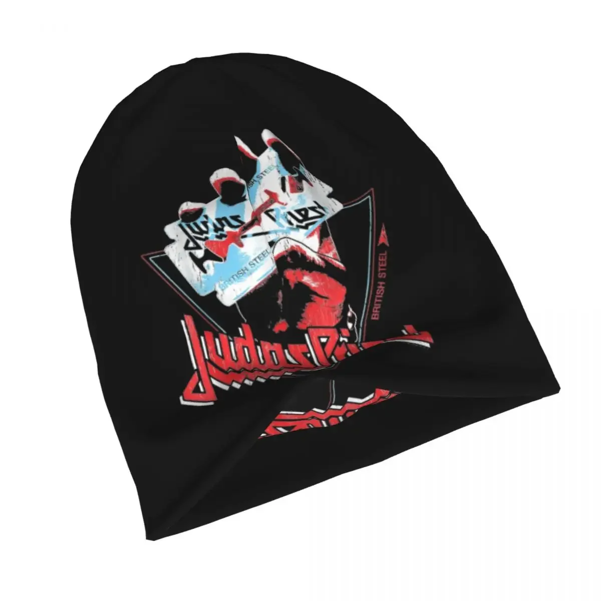 Judas Priest British Steel Bonnet Hats Knitted Hat Autumn Winter Outdoor Skullies Beanies Hats Unisex Warm Dual-use Caps