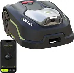 SUNTEK Robotic Lawnmower without Limiting Cable, AI Vision Camera, Lawn Mower Robot, Max 600 m², Accurate Obstacle Avoidance