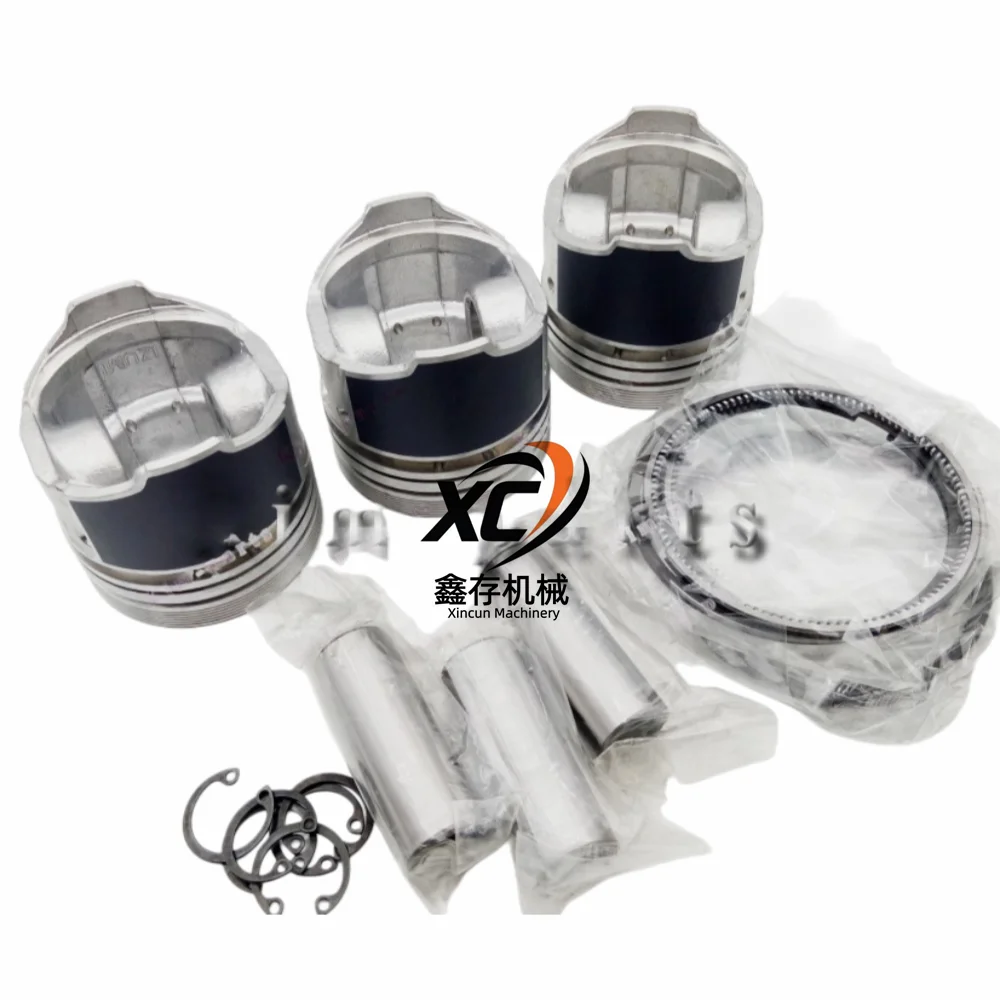 ATV&UTVHigh Quality Excavator 3 or 4 Sets STD Piston Set with Rings for D905 Engine 16224-21110 1 Year Warranty