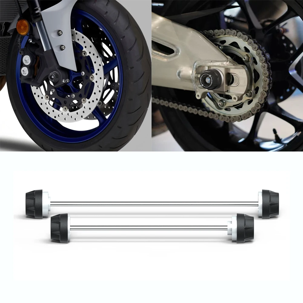 Motorcycle Spindle Bobbins Protection Set for YAMAHA MT-07 Tracer 900 1000 MT-10 FZ-10 R1 R1M 2015-2023