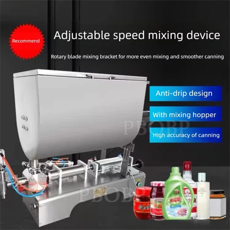 PBOBP 110V 220V Automatic Filling Packing Machine For Tomato Sauce Honey Salad Sauce Packing Machine With Mixing Function
