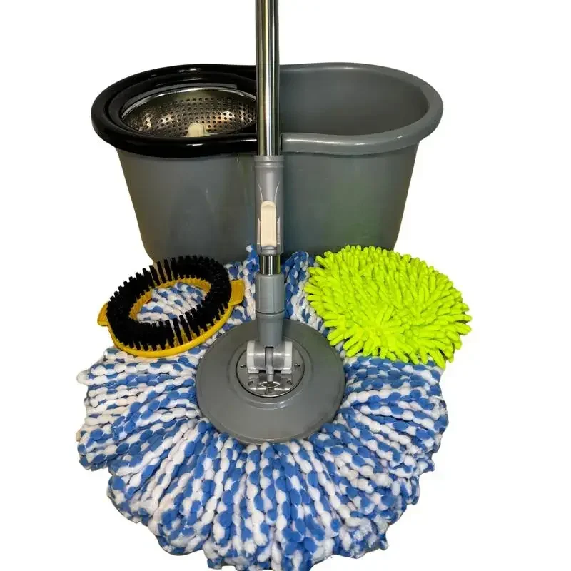 That Girl Bundle, Tovar Mop Single (One) Bucket system,  Spin Bucket, Spin Right Brush, 1 refill microfiber mop head