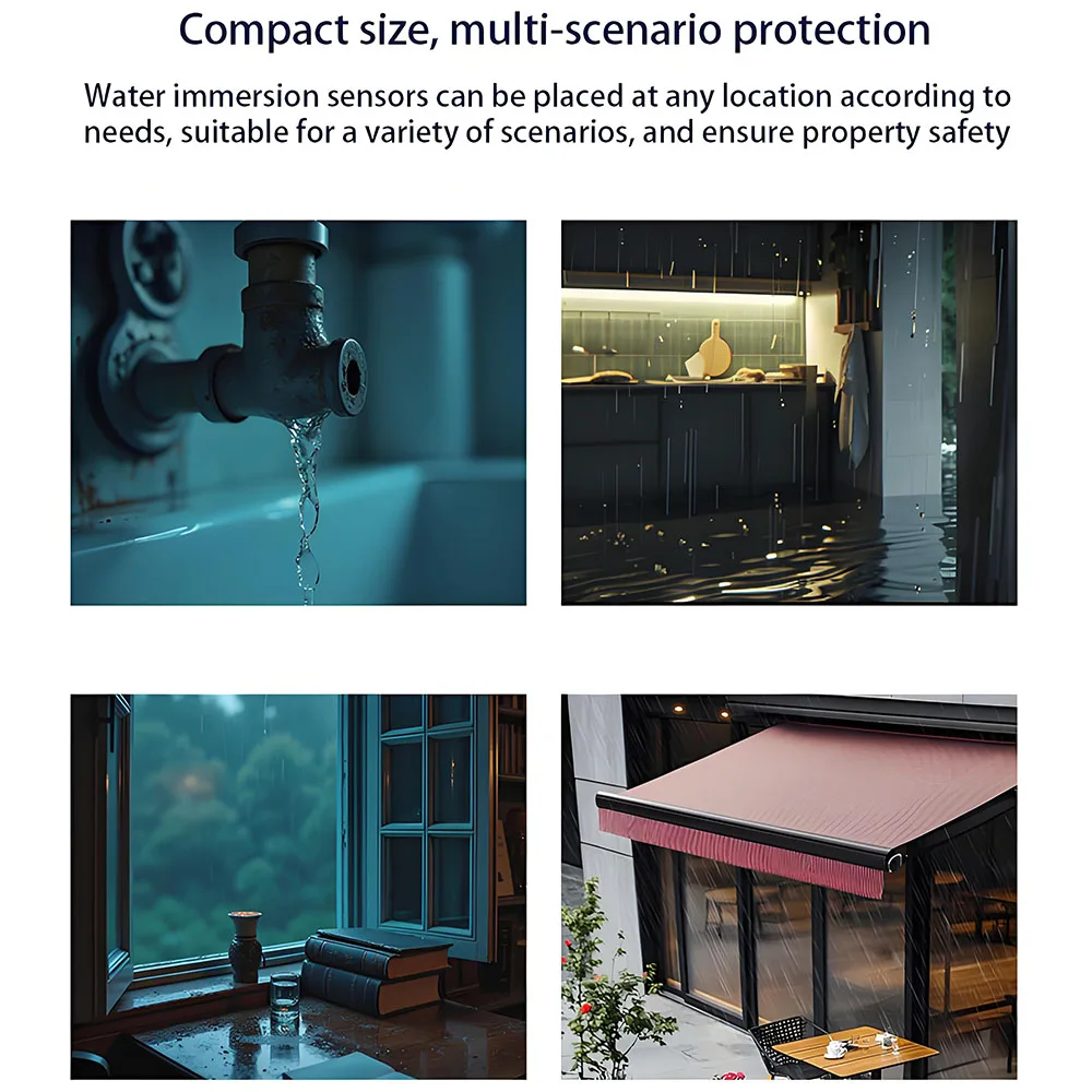 Умный датчик дождя eWelink Zigbee для наружного беспроводного обнаружения дождя с водонепроницаемым дизайном, требуется концентратор Zigbee, управление связью