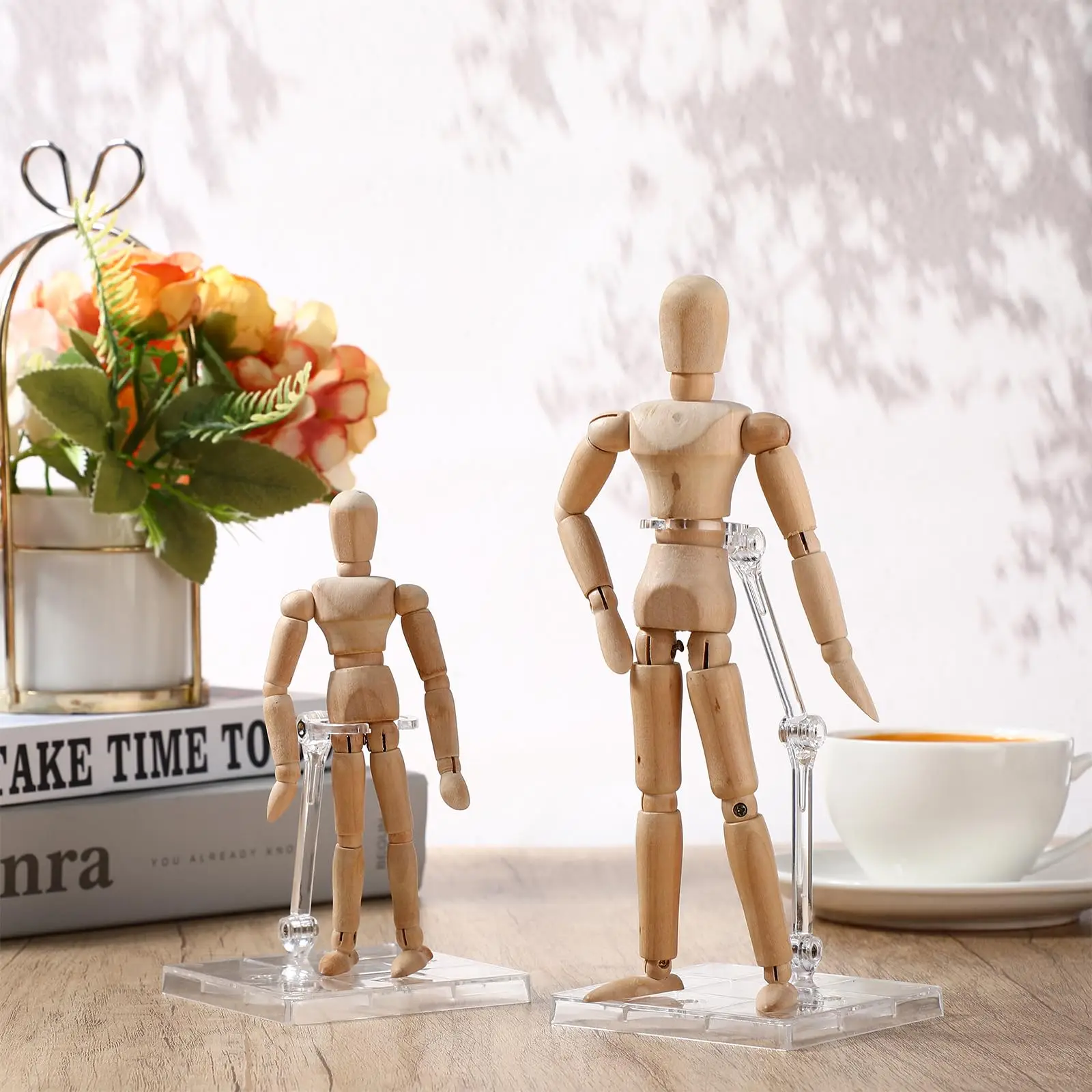 Action Figure Stand Assembly Doll Figure Display Holder Base Clear