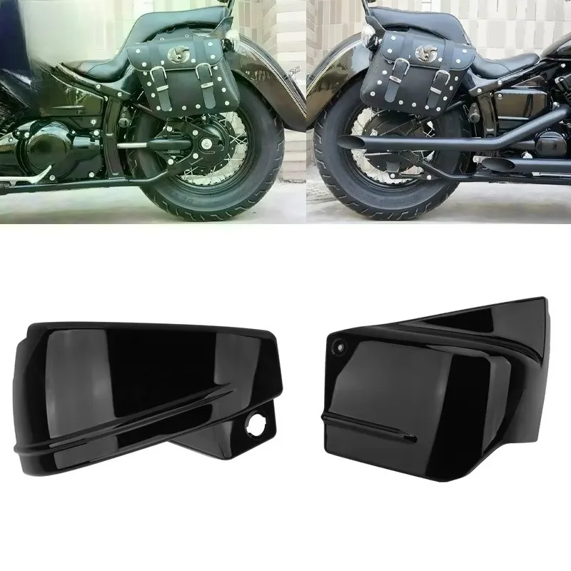 Tat para 1 conjunto de motocicleta cromado abs bateria tampa lateral carenagem v-star 650 dragstar 650 xvs650 durante todo o ano
