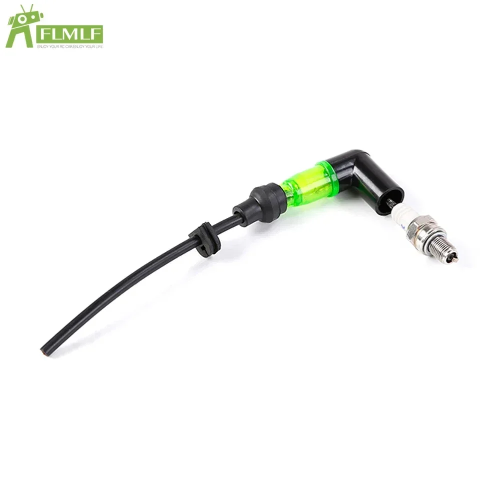 23CC~71CC Engine Visible Flashing Spark Plug+Ignition Coil Kit for 1/5 HPI ROFUN ROVAN KM BAJA Losi FG GoPed RedCat Rc Car Parts