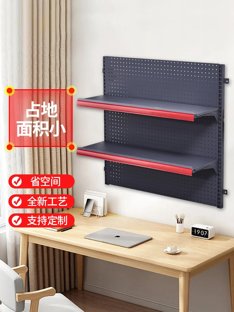 Wall mounted supermarket shelves, shelves above refrigerators, countertops, bookshelves, compact wall mounted small multi-layer