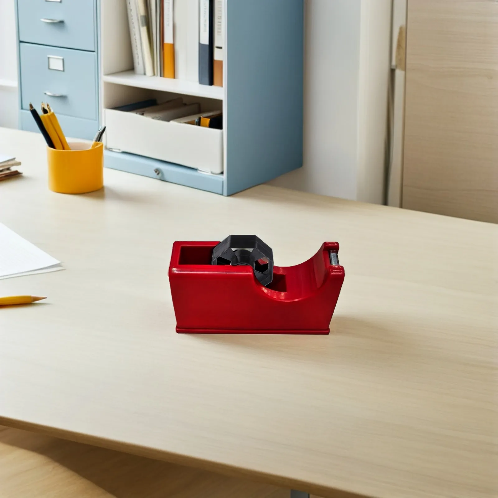 Tape Dispenser Replacement Core Wheel Black Desktop Rolling Core for Adhesive Tape Holder Smooth Frictionless Operation