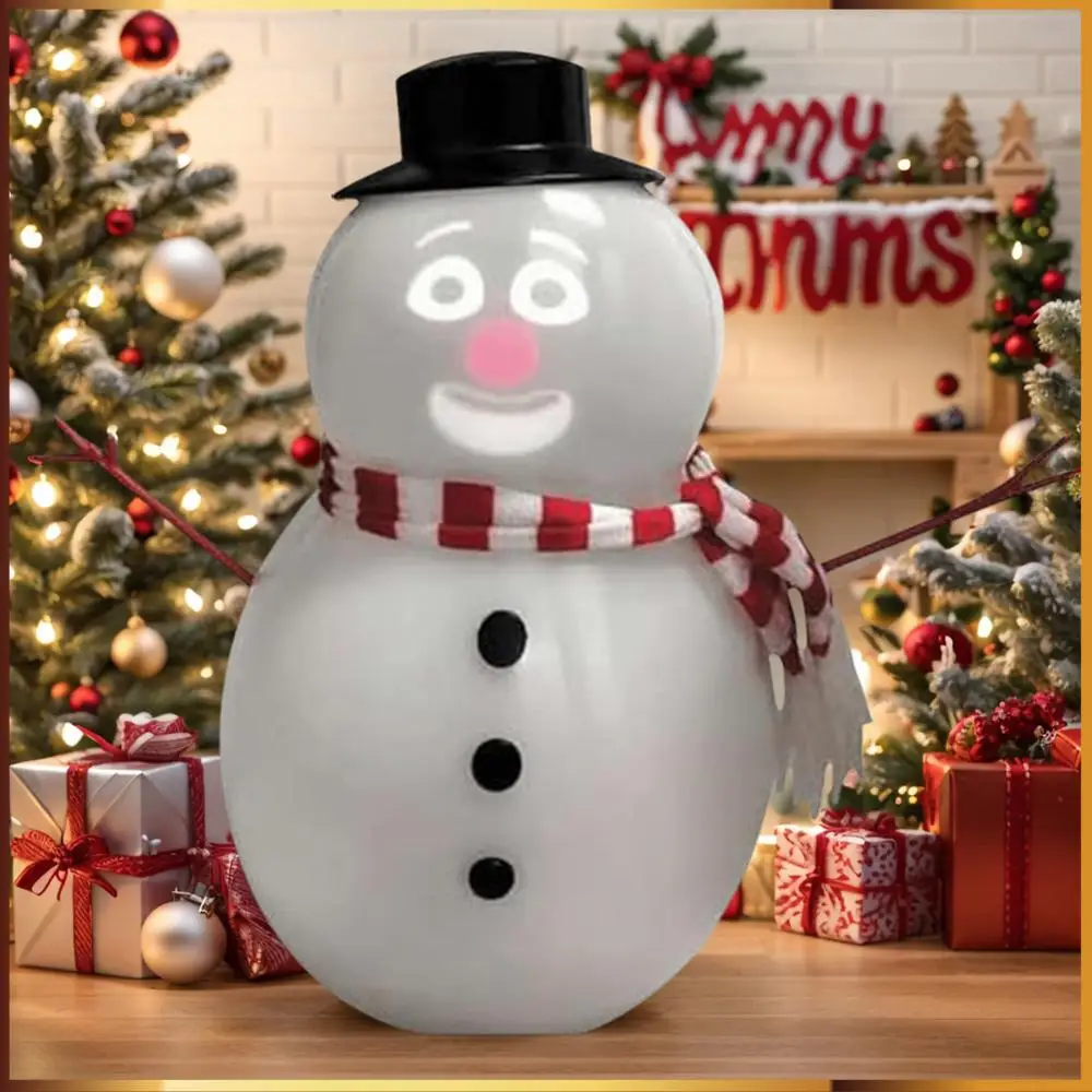Pupazzo di neve animato parlante Blink Proiettore e altoparlante integrati Che parla Canto Danza Animato Blink Pupazzo di neve di Natale Decorazione della casa
