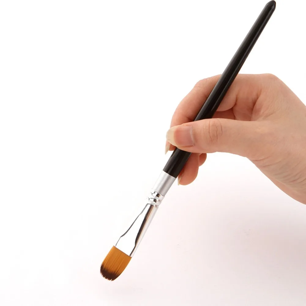 8Pcs Wood Paint Brushes Set Multipurpose Flat Shape Paint Brushes Practical Lightweigt Watercolor Paint Brushes