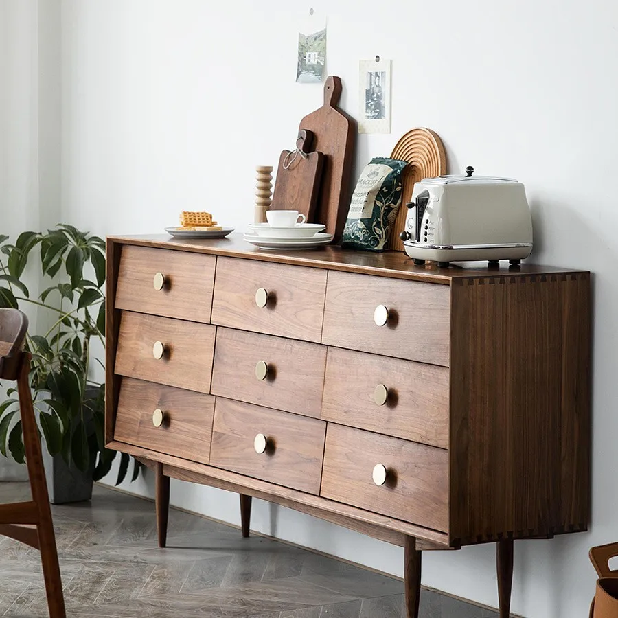 Nine-chest cabinet, living room against the wall, home modern bedroom, Nordic Japanese-style bedroom cabinet, class lock