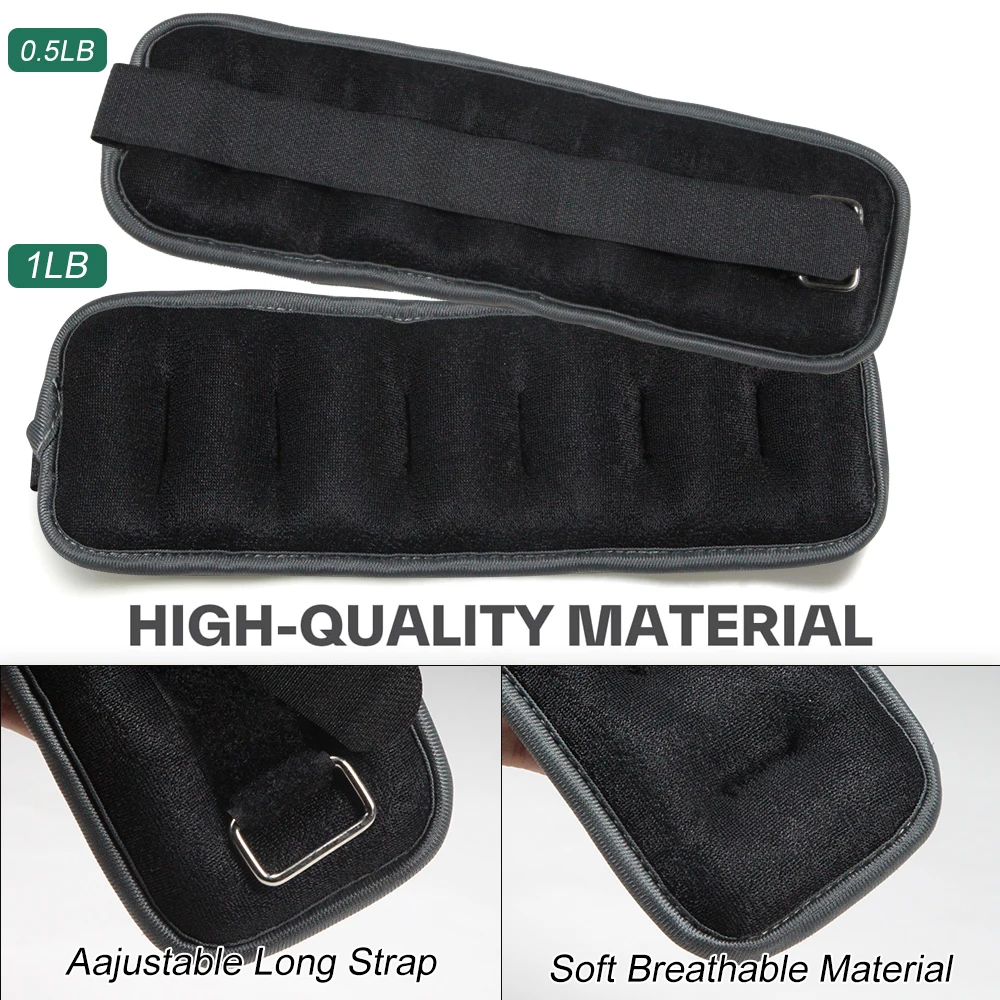 1 คู่ของน้ำหนักข้อเท้าปรับระดั - Pilates Ankle Strap บทวิจารณ์และราคา