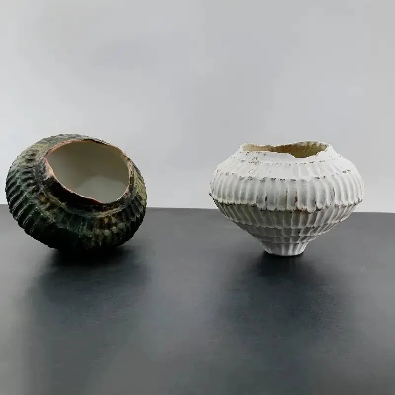 Wabi Sandy Wind niche ceramic vase abstract art retro old flower ware hotel homestay entrance soft decoration