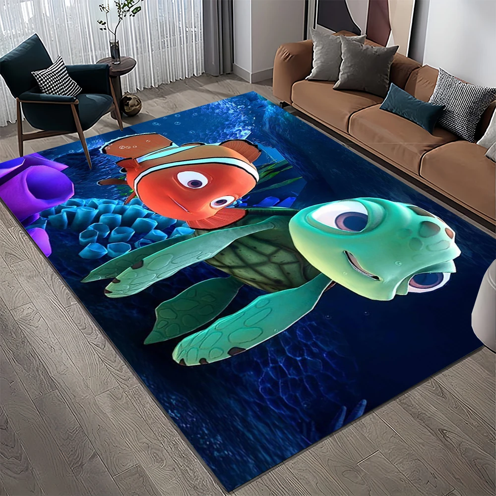 Nemo Zee Wereld Cartoon Tapijt Tapijt Vinden Voor Thuis Woonkamer Slaapkamer Sofa Deurmat Decor, Kinderen Game Area Tapijt Antislip Vloermat