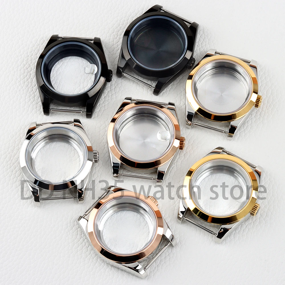 

36mm/39mm NH35 Case Sapphire Glass Solid 316L Stainless Steel Watch Case for Datejust 28.5mm Dial Watch NH35 NH36 Movement