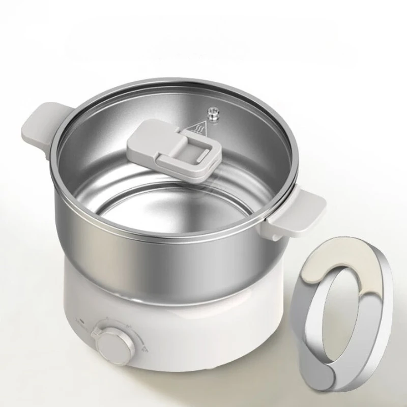 

Electric Cooking Pot Dormitory Small Pot 304 Stainless Steel Uncoated Split Electric Heating Pots Student Special Small