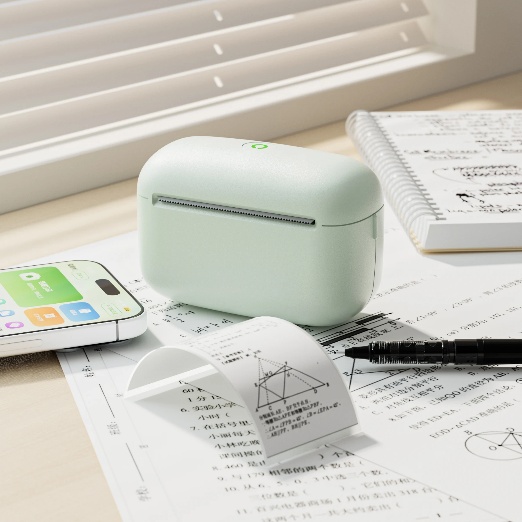 Imprimante thermique portable  - Mini Pocket Thermal Printer Paper Roll avis et prix