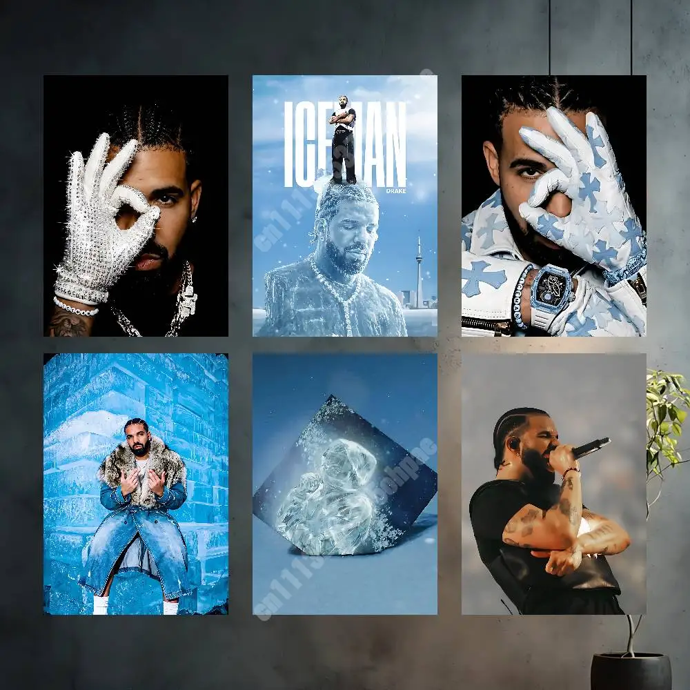 Singer D-Drake Iceman Album Cover Aesthetic Poster Gallery Prints Home Wall Art HD Vibrant Collection