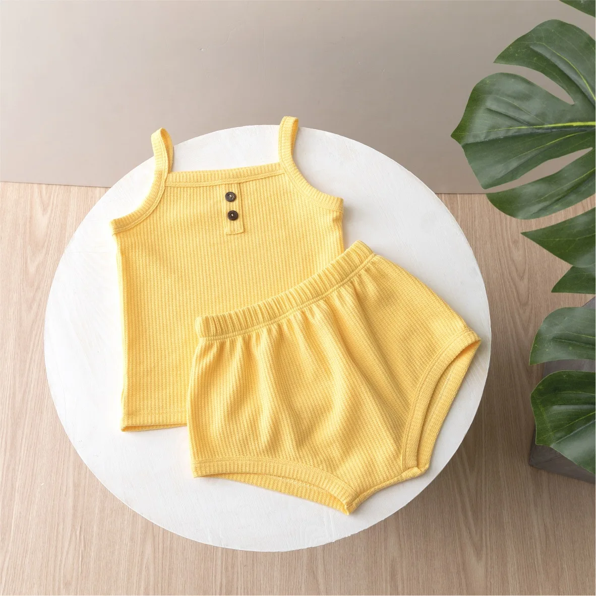 Baby Summer Clothing New Soft Homewear Newborn Baby Boys Girls Clothes Cool Camisole With Short Jumpsuit Outfits Kids Costume