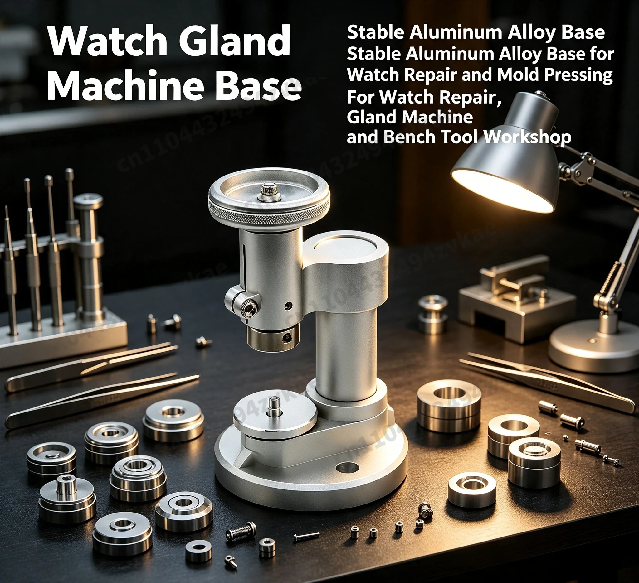 Metal Watch Press Machine, Watch Back Cover & CrystalGlass Fitting Tool, Complete Watch Repair Tool SetE25 New