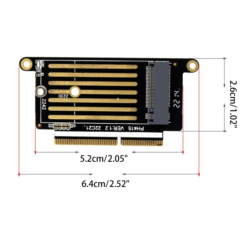 M2 NVMe SSD NGFF per chiave per adattatore Slot SSD da M a A1708 per adattatore SSD Pro A1708 2017 2016 (per. 2 NVMe a A1708)