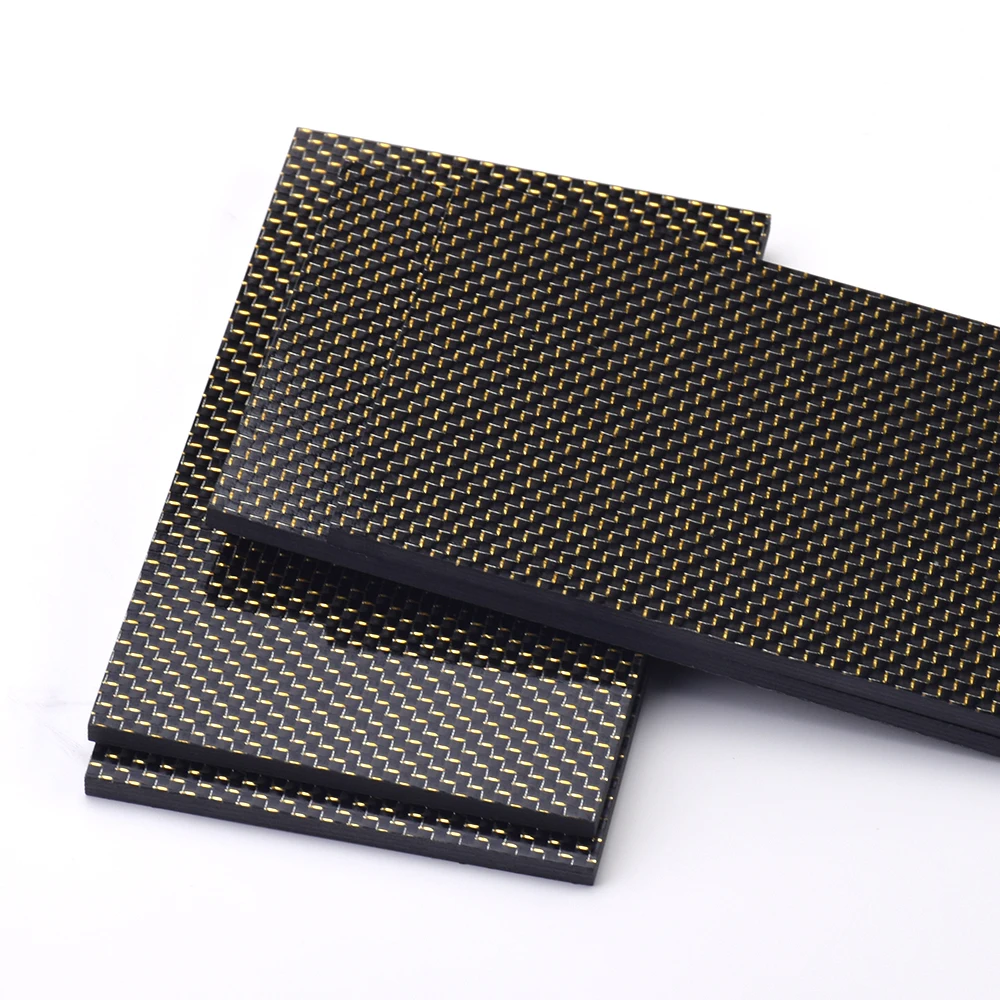 200x250mm Thickness 0.5 1.0 1.5 2.0 2.5mm High Quality 3K Color Carbon Fiber Board Sheet Plate