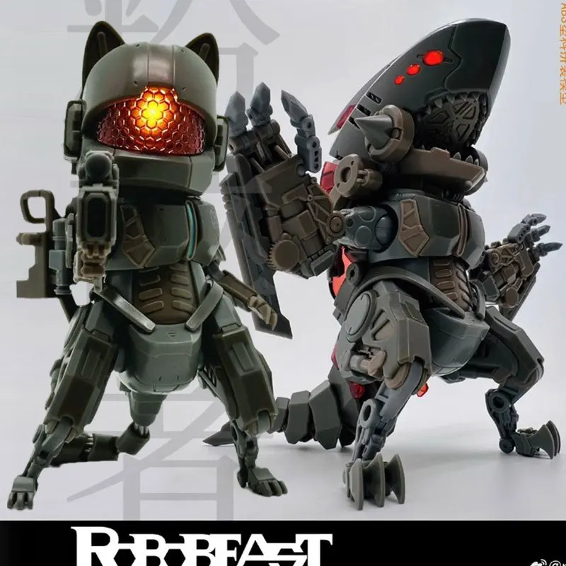 

In Stock Robobeast Scanner Neko Cat 1/12 Action Figure "Red Carp" Only For Customers Assembly Model Toys