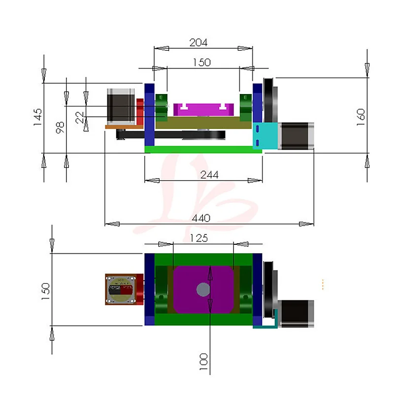 CNC 4th 5th Axis Rotary Axis With Table For CNC Router