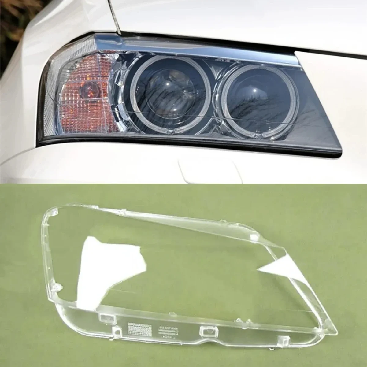 

Передний абажур для BMW X3 F25, прозрачный корпус, корпус для фар, налобный фонарь, крышка лампы из оргстекла, 2010, 2011, 2012, 2013