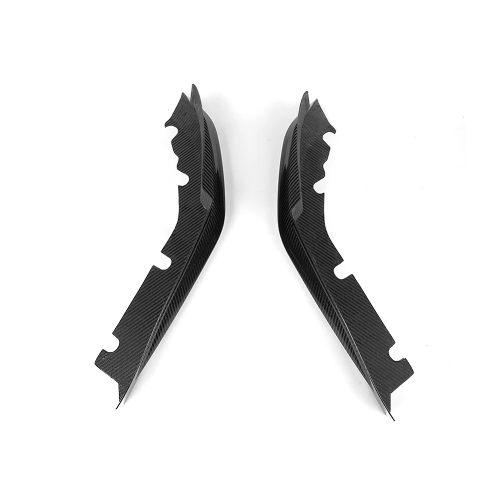 แห้งจริงคาร์บอนไฟเบอร์ด้านหลังSplitterสําหรับBMW M3 Series G80 OEM Stickyสไตล์ 2021-IN 2 ชิ้น/เซ็ต