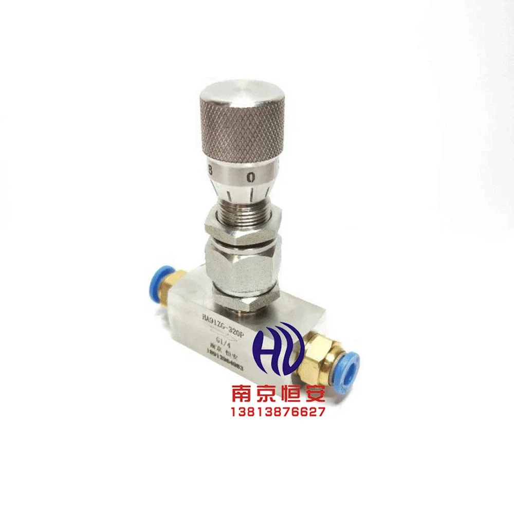 

Fit 4 6 8 10 12 14mm OD PU Tube Push In Bulkhead 304 Stainless Shut Off Metering Micro Needle Valve Flow Regulating