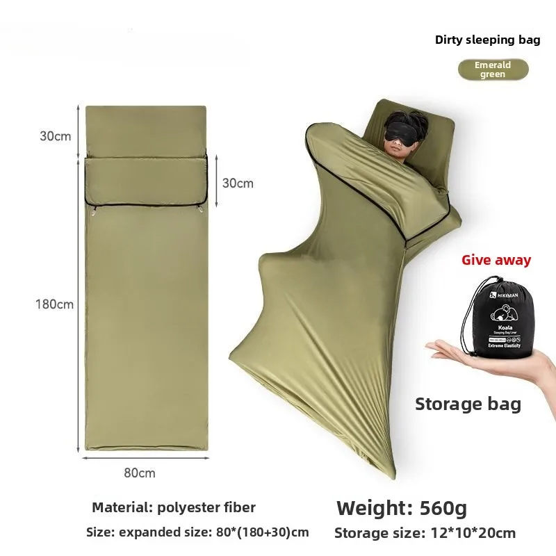 

Оригинальный ультралегкий и высокоэластичный портативный вкладыш для спального мешка для путешествий