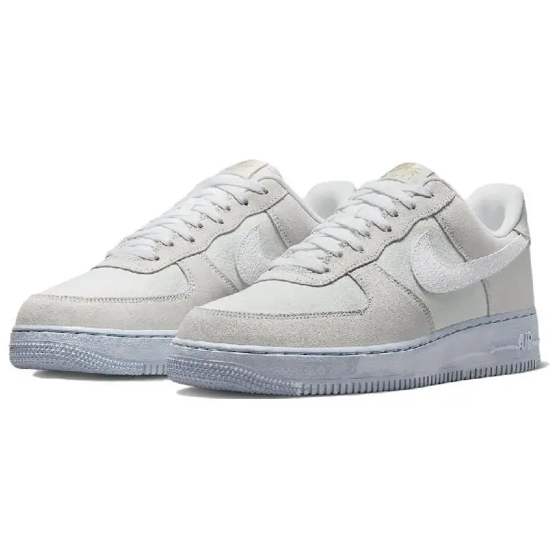 Nike Air Force 1 Low '07 LV8 EMB Summit White Blue Whisper Sneakers shoes DV0787-100