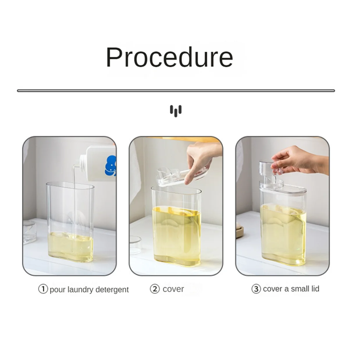 3Pcs Laundry Detergent Dispenser,Fabric Softener Dispenser,Laundry Detergent Organizer for Laundry Room Organization HOT