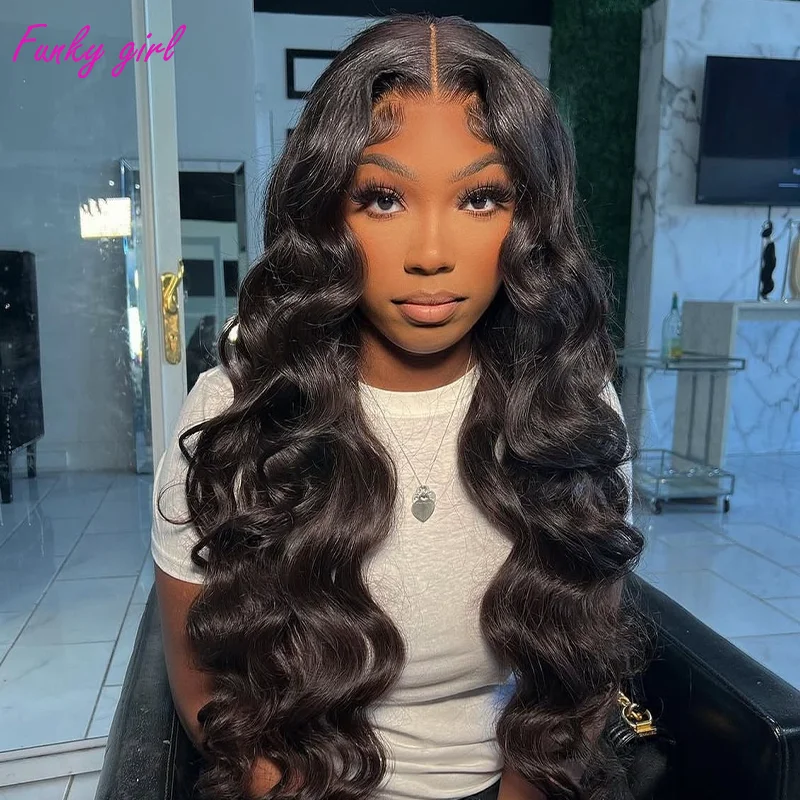 34 Inch 13x6 Lace Front Wigs 100% Human Hair 180% Density Body Wave 4x4 Lace Closure Wigs Human Hair Pre Plucked Hairline Sale