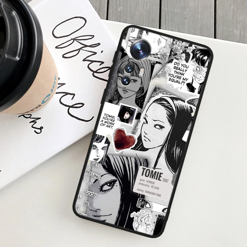 Tomie Kawakami Anime For Xiaomi Mi Note 10T 10S 10 9T 9 SE 8 CC9E A3 5G Lite Pro Soft Silicone Black Phone Case