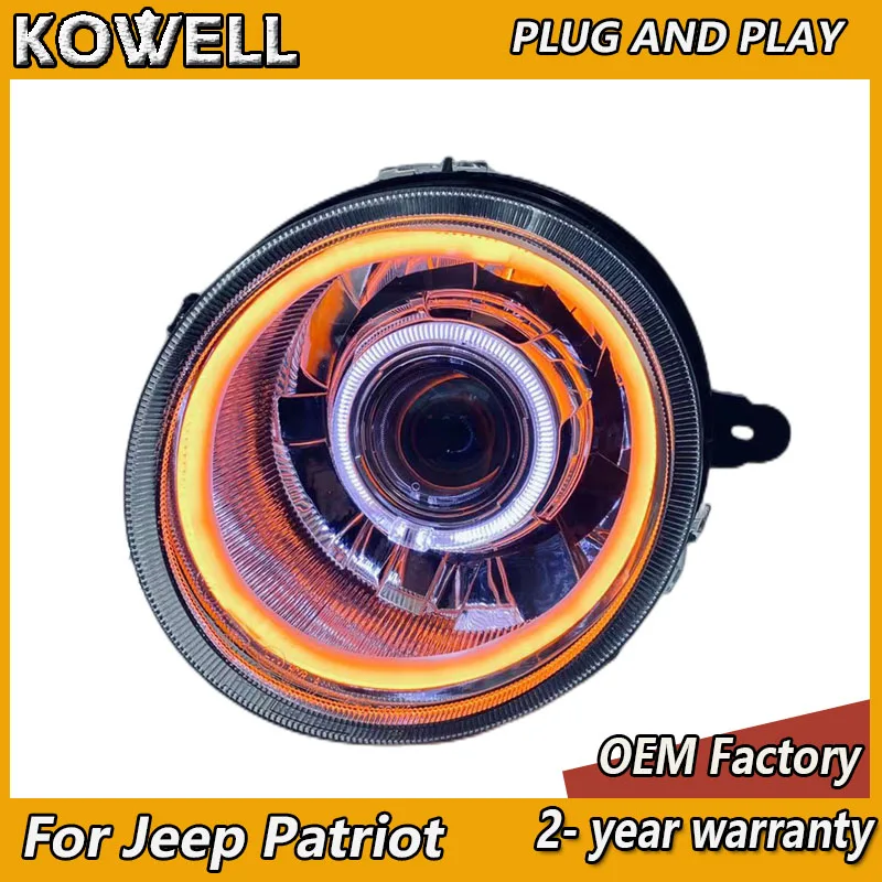 Car Styling for Jeep Patriot Headlights 2011-2015 Jeep Patriot Front Light DRL Turn Signal High Beam Projector Lens