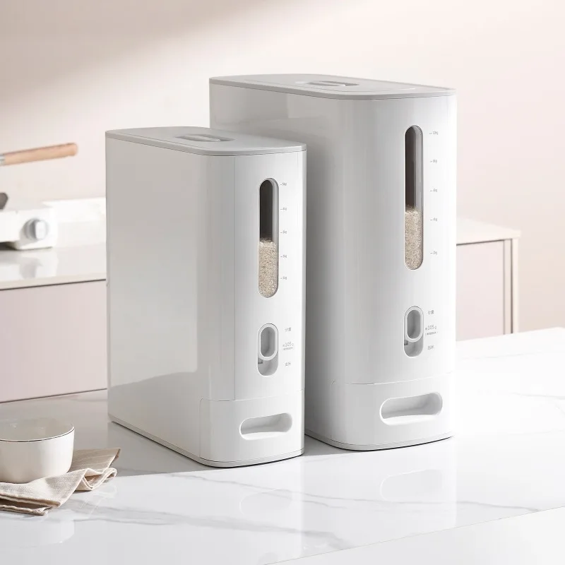 

Диспенсер для риса в японском стиле, герметичный влагонепроницаемый контейнер для риса с дозатором, герметичный контейнер для хранения продуктов для кухни