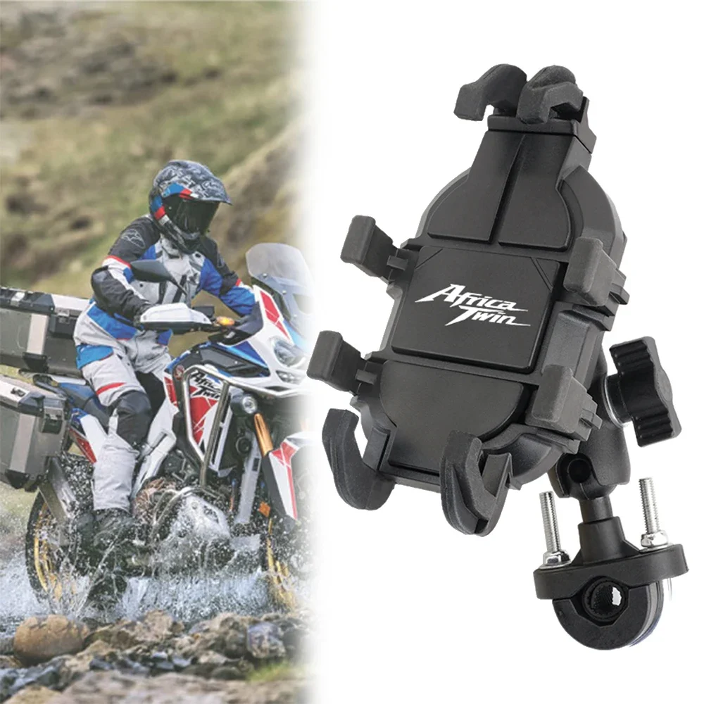 For HONDA Africa Twin CRF1100L CRF1000L XRV750 XRV 750 Motorcycle Shock-proof Handlebar Mobile Phone Holder Bracket  Accessories