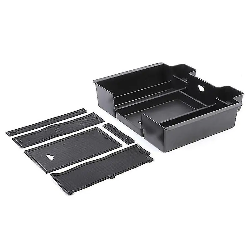 Organizer per console centrale per GMC Sierra/Chevy Silverado 1500 2019-2022 2020-2022 2500HD/3500HD, nero, ABS, console completa