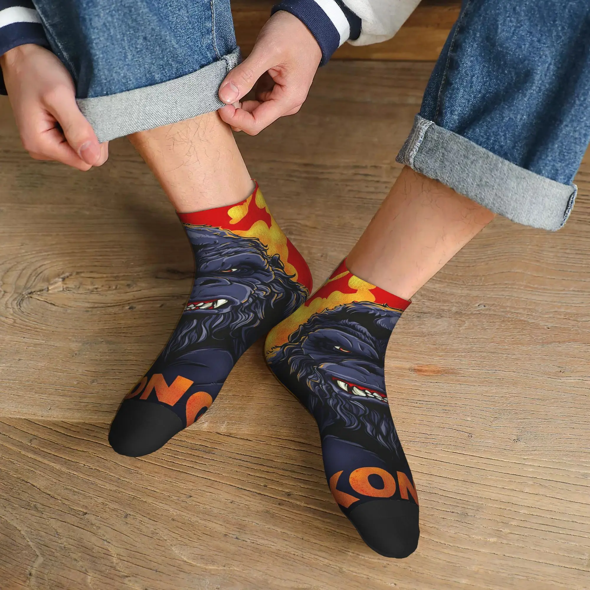 

Носки King Kong Socks Harajuku, супермягкие чулки, всесезонные носки, аксессуары для мужчин и женщин, подарки