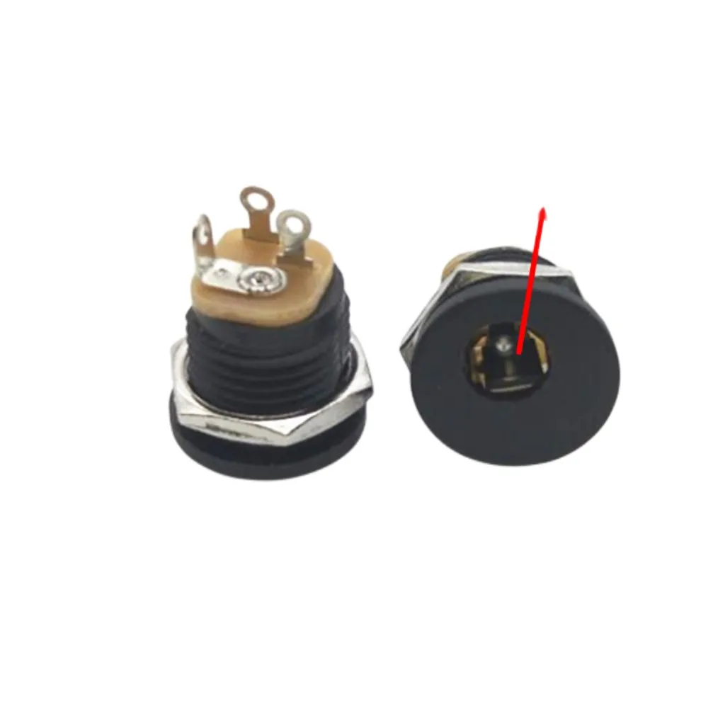 

DC-022 5.5x2.1mm DC Connectors 5.5*2.1mm DC Power Female Socket Round Hole Nut Interface Panel Mounting Supply Connector