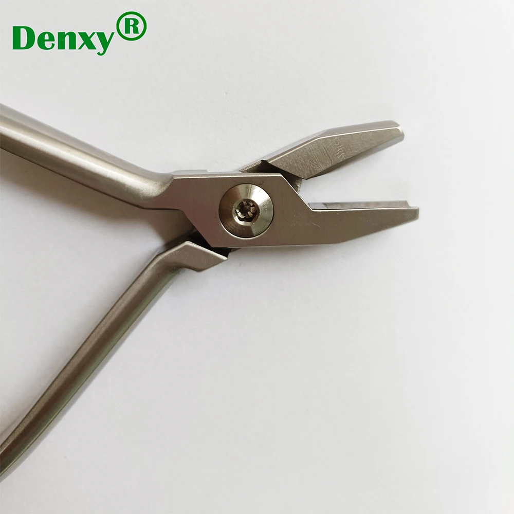 1pc Denxy Dental Hollow Chop Arch formowania szczypce ze stali nierdzewnej do okrągłych i prostokątnych drutu szczypce łuk formowania Hollow Chop