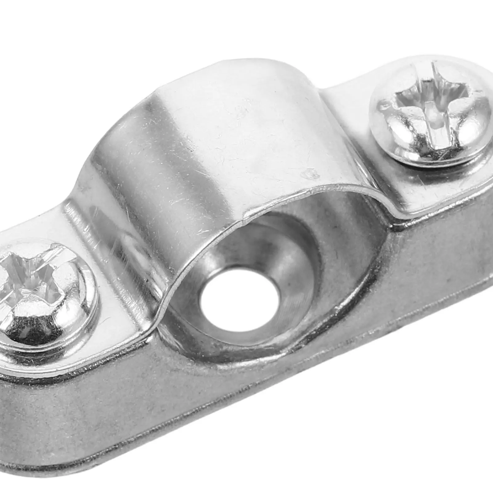 Pipe Support Bracket Clamps 10 Piece Heavy Duty Stainless Steel Tube Holders for Wall Ceiling Mounting