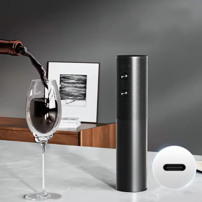 Electric Wine Bottle Opener Automatic Red Wine Corkscrew Rechargeable Wine Opener with Charging Base Tools Kitchen Accessories view 3