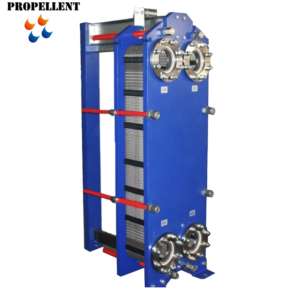 Robust Build Wide Gap Plate Heat Exchanger Resisting Abrasion