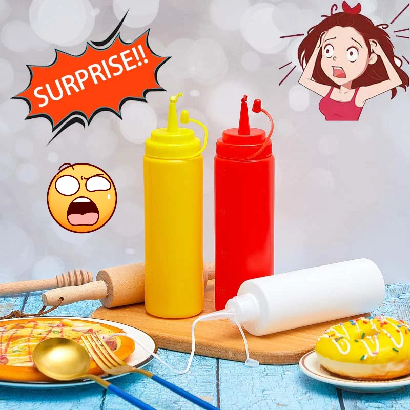 

Fake Ketchup Salad Bottle Prank Funny Mustard Practical Jokes April's Fool Tomato Sauce Bottle Prank Toy for Kids Surprise Toys